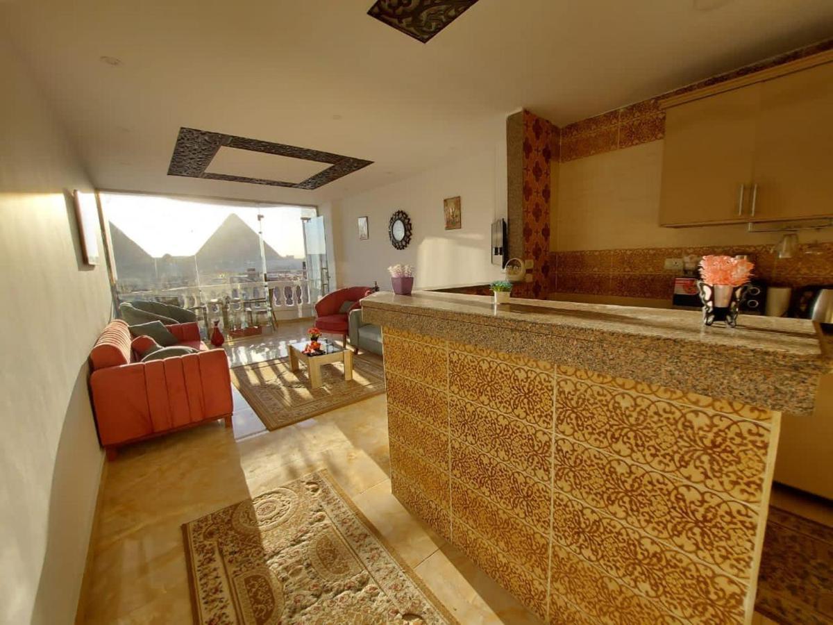 Full Pyramids View Apartment With Balcony For 8 P Kafrat al Jabal Экстерьер фото