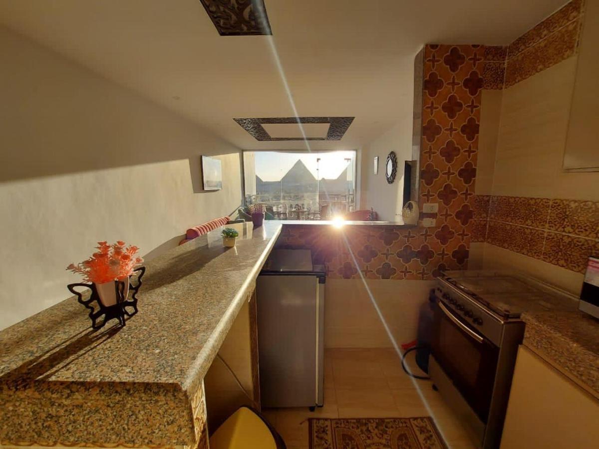Full Pyramids View Apartment With Balcony For 8 P Kafrat al Jabal Экстерьер фото
