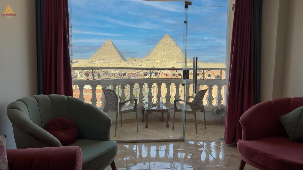 Full Pyramids View Apartment With Balcony For 8 P Kafrat al Jabal Экстерьер фото