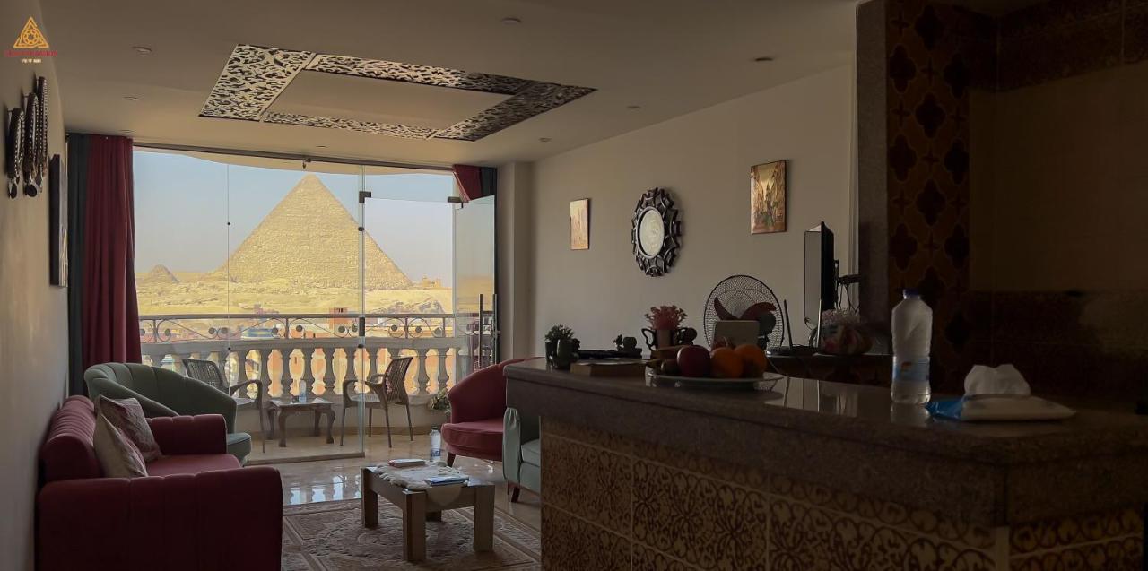 Full Pyramids View Apartment With Balcony For 8 P Kafrat al Jabal Экстерьер фото