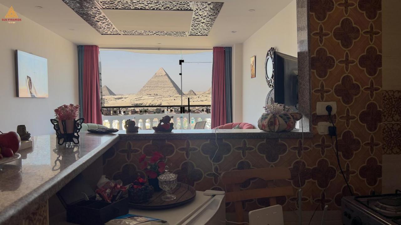 Full Pyramids View Apartment With Balcony For 8 P Kafrat al Jabal Экстерьер фото