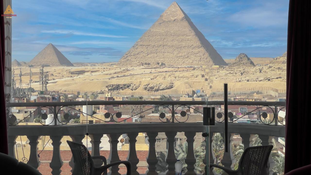 Full Pyramids View Apartment With Balcony For 8 P Kafrat al Jabal Экстерьер фото