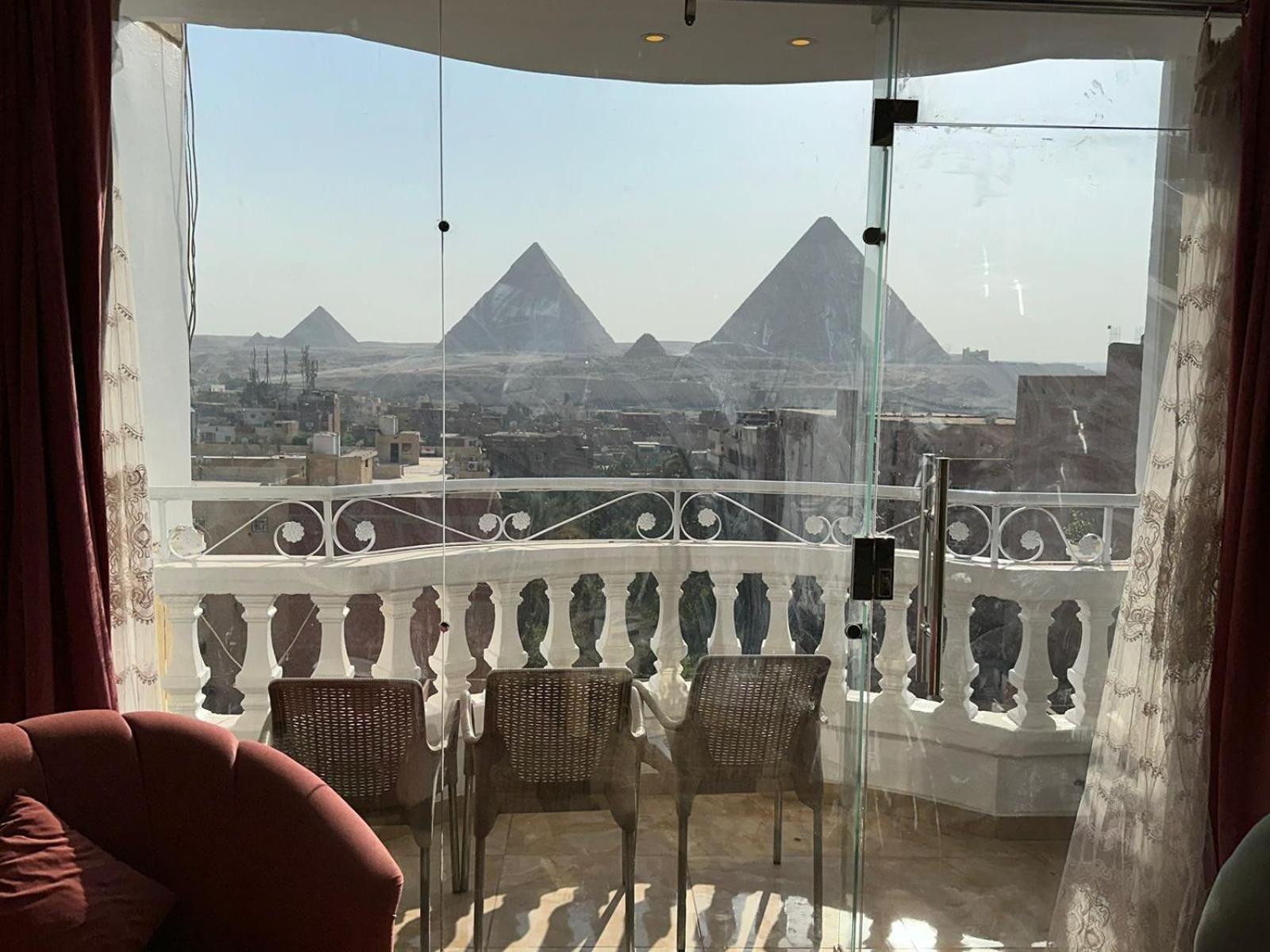 Full Pyramids View Apartment With Balcony For 8 P Kafrat al Jabal Экстерьер фото