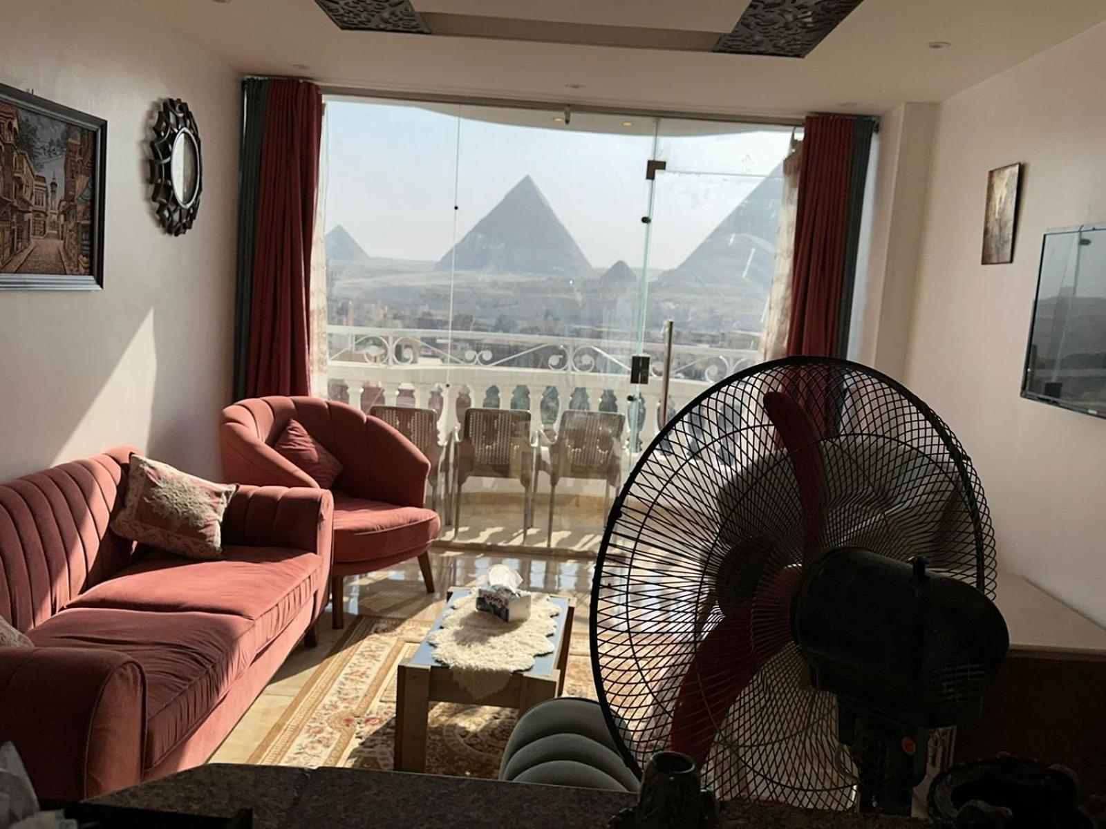 Full Pyramids View Apartment With Balcony For 8 P Kafrat al Jabal Экстерьер фото